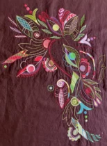 centre de nappe Ecole de broderie