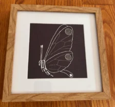 tableau papillon blanc